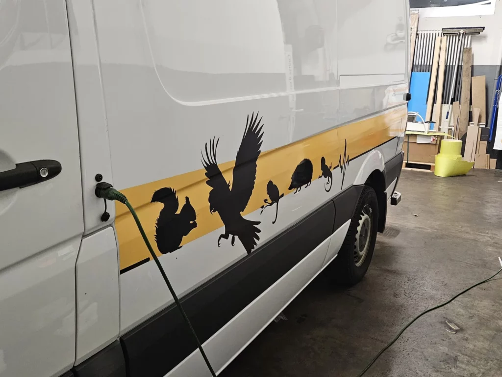 extérieur du fourgon